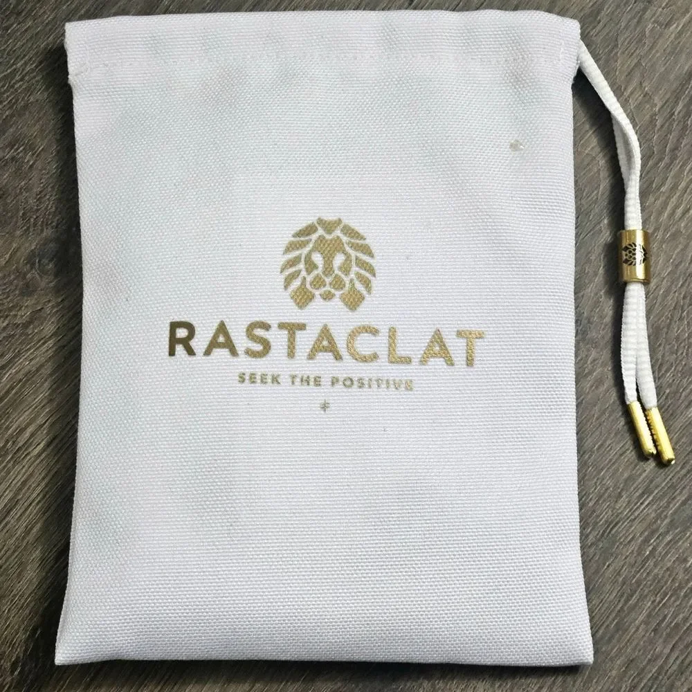 RASTACLAT DAHLIA 2 positive vibes black & peach gold adjustable knot bracelet - Picture 8 of 9